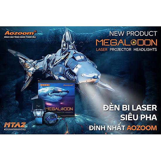 Đèn bi laser megalodon siêu pha aozoom chính hãng - ảnh sản phẩm 5