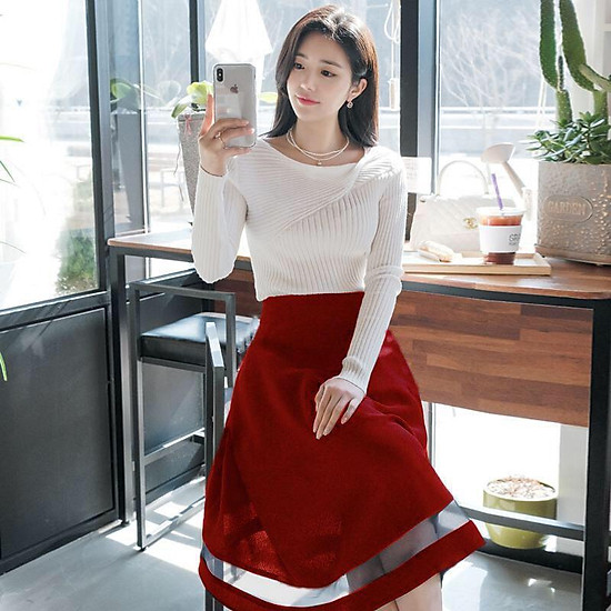 V36 Chân váy lưới xòe rộng 2 lớp dành cho bà BẦU | Shopee Việt Nam