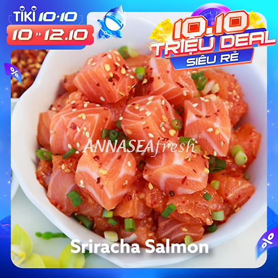 Sriracha salmon poke - 300gr hộp - ảnh sản phẩm 2