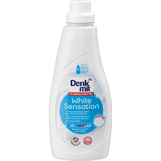 Nước giặt tẩy trắng denkmit white sensation 1l - hàng nhập khẩu đức - ảnh sản phẩm 1