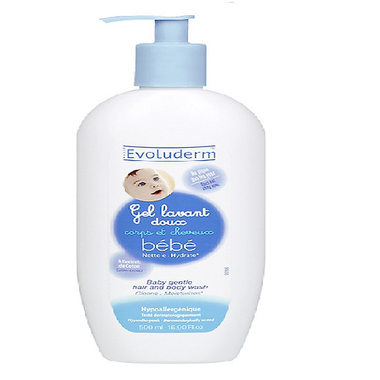 Gel tắm gội toàn thân cho bé gel lavant bebe evoluderm 500ml - 9135 - ảnh sản phẩm 2