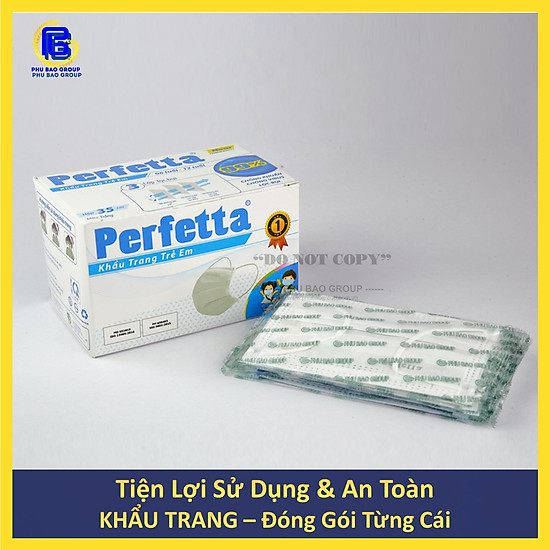 Combo 2 khẩu trang trẻ em cao cấp perfetta children 3 lớp - ảnh sản phẩm 5