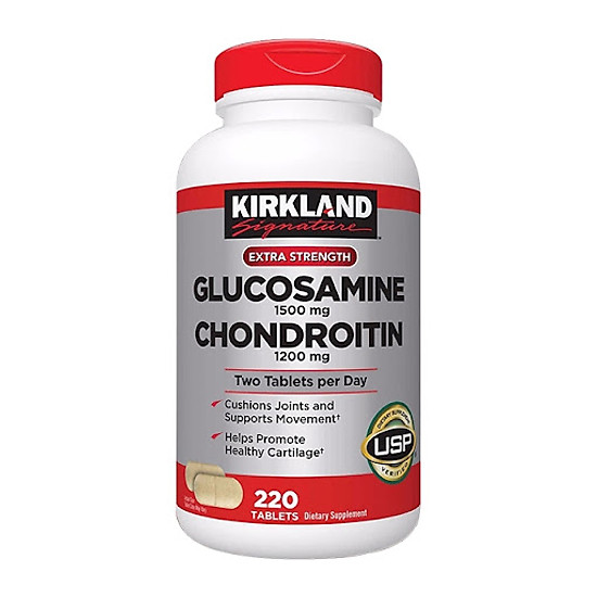 Thực phẩm chức năng kirkland glucosamine 1500mg & chondroitin 1200mg - ảnh sản phẩm 1