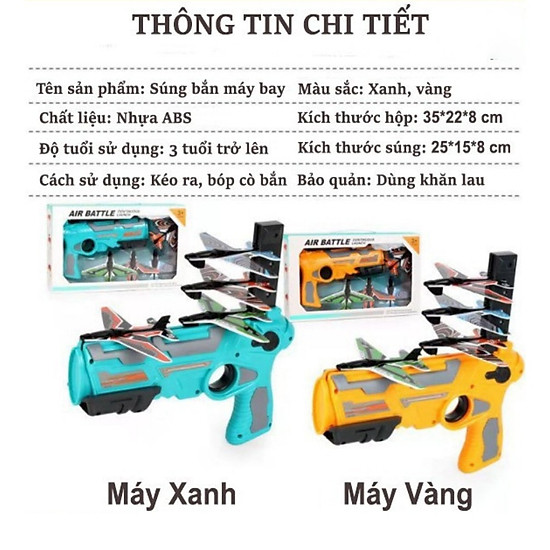 Đồ chơi bắn phóng máy bay giấy lên trời - ảnh sản phẩm 4