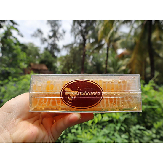 Mật ong bánh tổ thảo mộc hộp 600gr loại hoa rừng honeycomb - ảnh sản phẩm 2