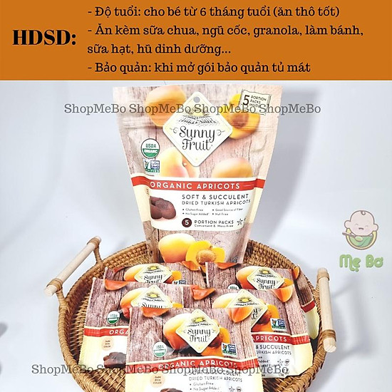 Quả khô hữu cơ sunny fruit gói nhỏ 50g nho khô, mơ khô, sung fig khô... - ảnh sản phẩm 6