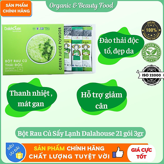 Combo bột rau củ detox - thải độc , thanh lọc cơ thể dalahouse - ảnh sản phẩm 2