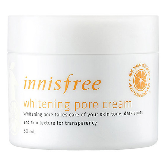 Kem Dưỡng Làm Sáng Da Từ Vỏ Quýt Tươi Jeju Innisfree Whitening Pore