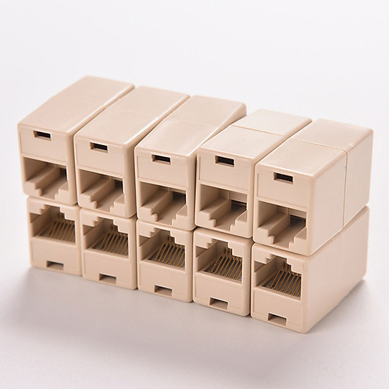 10pcs Newtwork Ethernet Lan Cable Joiner Coupler Connector RJ45 CAT 5E Extender