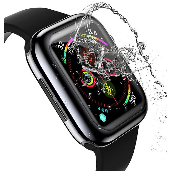 Ốp Case TPU Mạ Chrome Kính Cường Lực Dẻo Usams cho Apple Watch Series  Apple Watch Series 5/ SE/ Size 40/44mm_ Hàng Chính Hãng