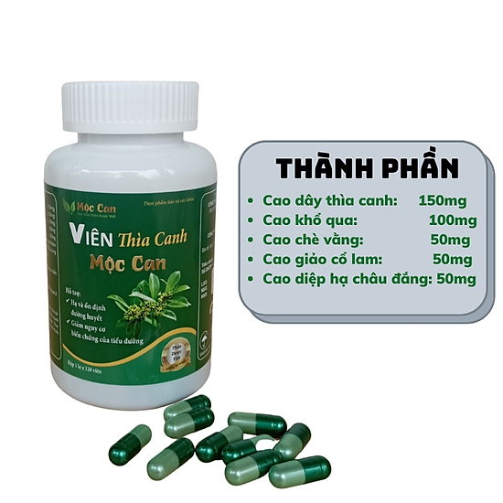 Viên dây thìa canh mộc can giúp giảm đường huyết - ảnh sản phẩm 2