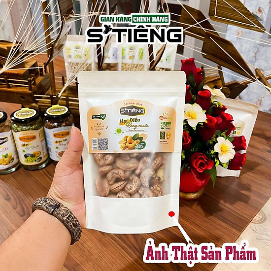 500gr hạt điều rang muối stieng bình phước loại 1 a+ nguyên hạt còn vỏ lụa - ảnh sản phẩm 6