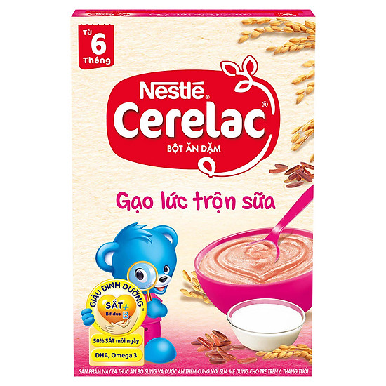 Bột ăn dặm nestlé cerelac - gạo lức trộn sữa 200g - ảnh sản phẩm 2