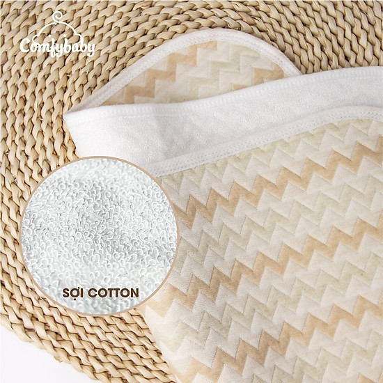 Tấm lót chống thấm thay tã cho bé 4 lớp vải organic comfybaby 100% cotton - ảnh sản phẩm 10