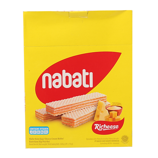 Bánh xốp richeese nabati hộp 20 gói 16g - ảnh sản phẩm 1