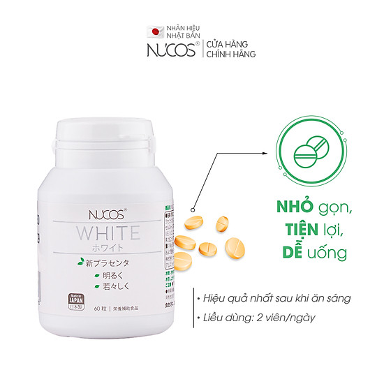 Combo 3 hộp viên uống trắng da giảm thâm nám chống nắng nucos white 3x60 - ảnh sản phẩm 6