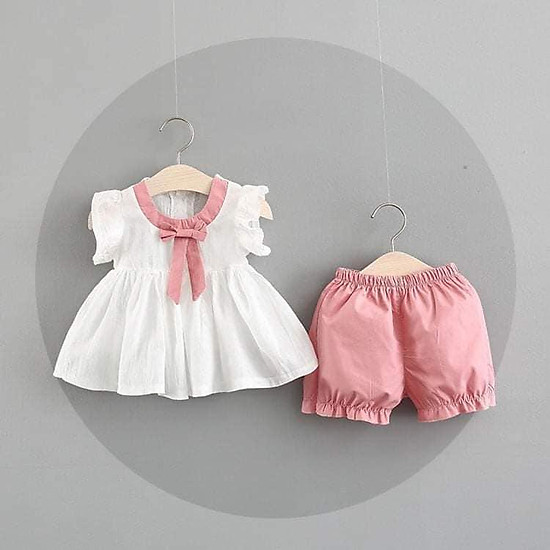 Đồ bộ bé gái xinh vải cotton 4 chiều,thoáng mát,vận động,thấm hụt mồ hôi - ảnh sản phẩm 1