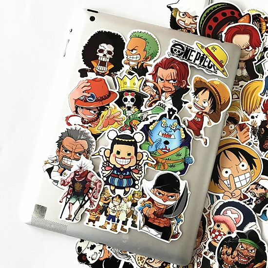 Decal dán tường trang trí các nhân vật hoạt hình sticker trong one piece - ảnh sản phẩm 1