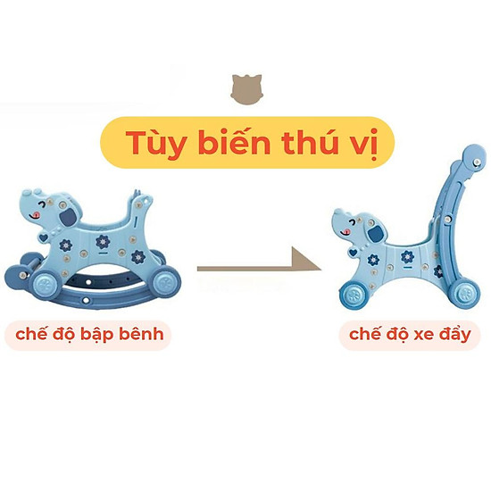 Ngựa bập bênh kiêm xe đẩy cho bé 5 trong 1 - ảnh sản phẩm 4