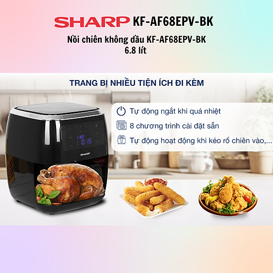 Nồi Chiên Sharp 12L - Giải Pháp Nấu Ăn Thông Minh Cho Gia Đình Bạn