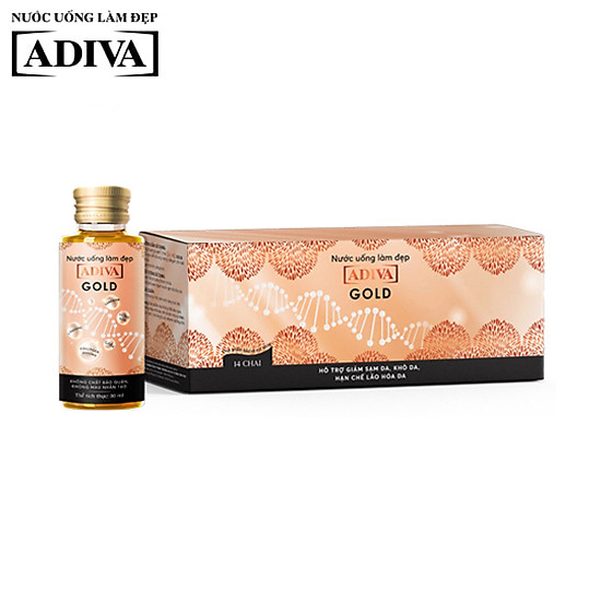 Nước uống làm đẹp collagen adiva gold 14 lọ x 30ml hộp - ảnh sản phẩm 1