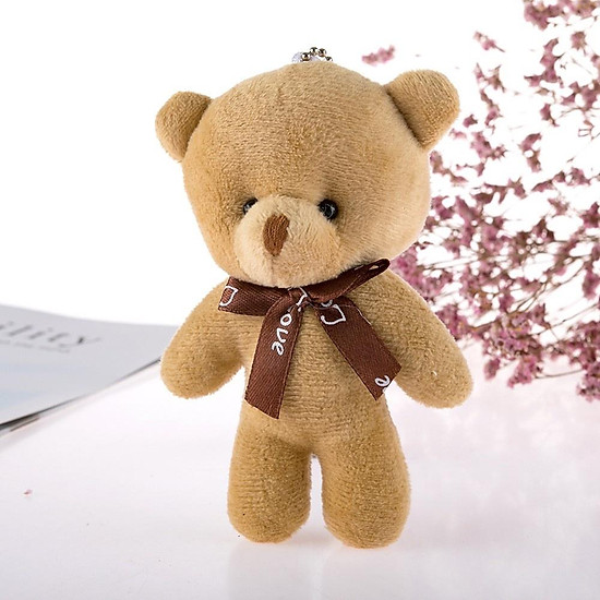 Gấu bông cute, teddy mini dễ thương làm móc khóa trang trí cho balo - ảnh sản phẩm 3