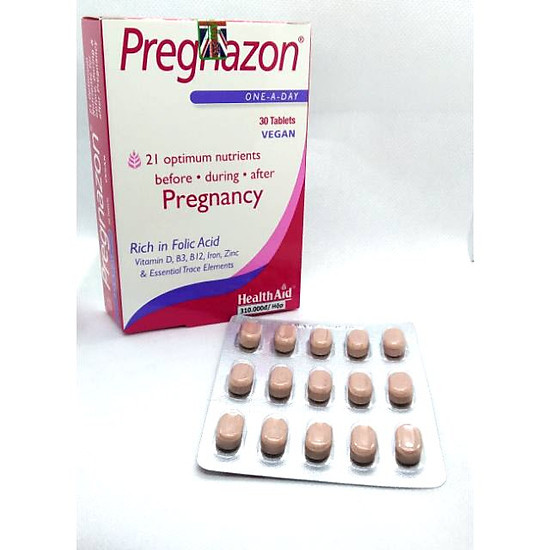 Viên uống healthaid pregnazon bổ sung dinh dưỡng cho mẹ bầu để bé khoẻ - ảnh sản phẩm 2