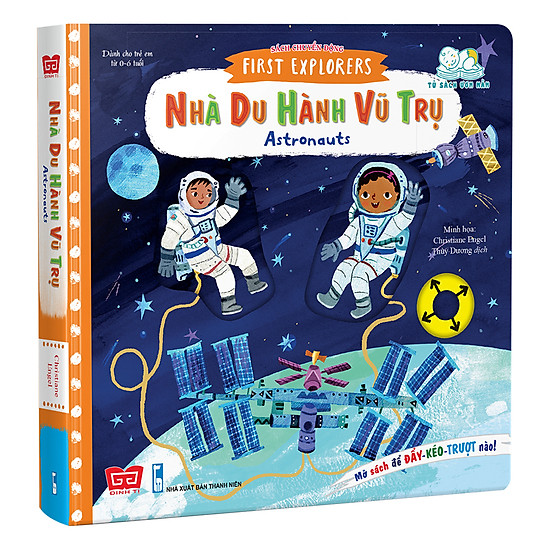 Sách tương tác - sách chuyển động - first explorers - astronauts - ảnh sản phẩm 1