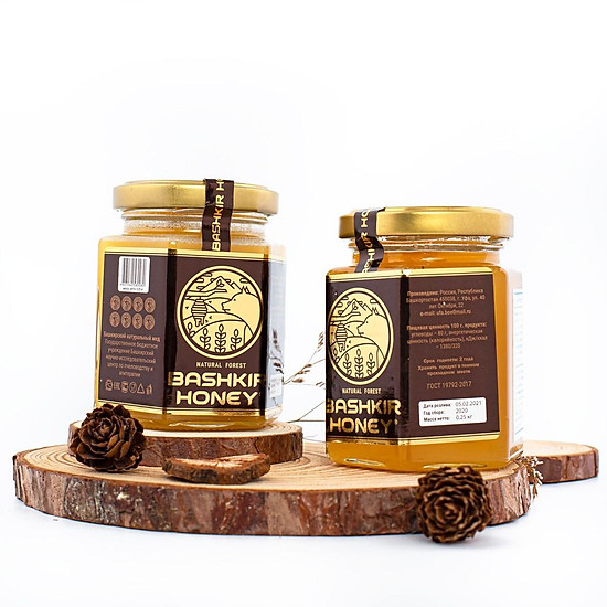 Mật ong rừng tự nhiên bashkir honey cao cấp từ nga - 2 lọ - ảnh sản phẩm 5