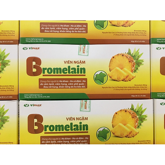 Hộp 120 viên ngậm ho bromelain - ảnh sản phẩm 2