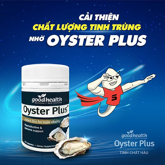 Tăng cường sinh lý nam tinh chất hàu goodhealth oyster plus nhập khẩu new - ảnh sản phẩm 2