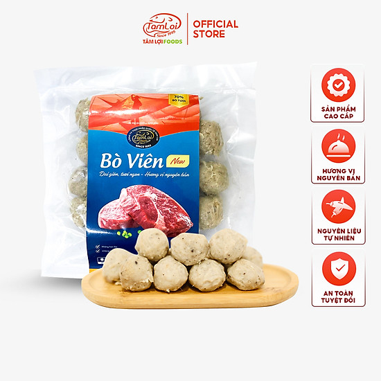 Combo cá viên 500 gram + bò viên 500 gram tâm lợi, loại cao cấp - ảnh sản phẩm 3