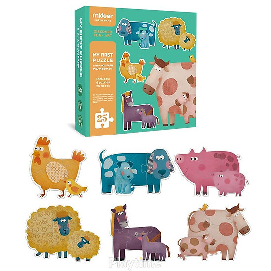 My first puzzle - ghép hình cho trẻ mới bắt đầu 2+ chính hãng mideer - ảnh sản phẩm 3