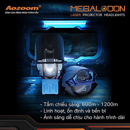 Đèn bi laser megalodon siêu pha aozoom chính hãng - ảnh sản phẩm 7