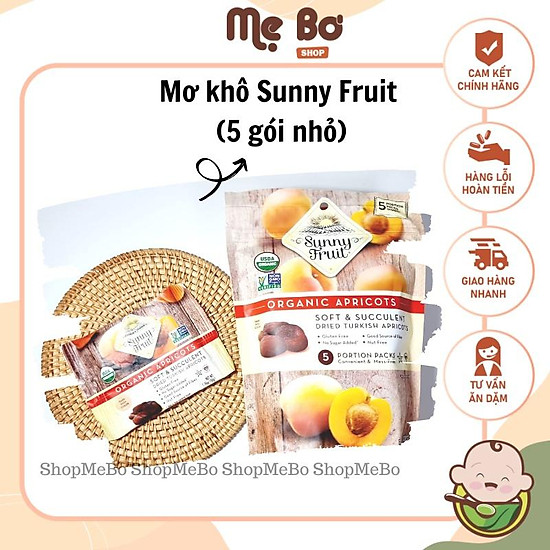 Quả khô hữu cơ sunny fruit gói nhỏ 50g nho khô, mơ khô, sung fig khô... - ảnh sản phẩm 5