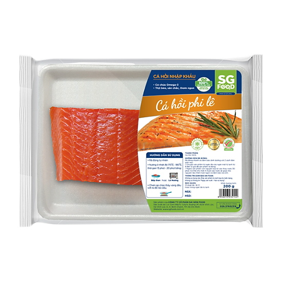 Cá hồi fillet sg food đông lạnh 200g - ảnh sản phẩm 2