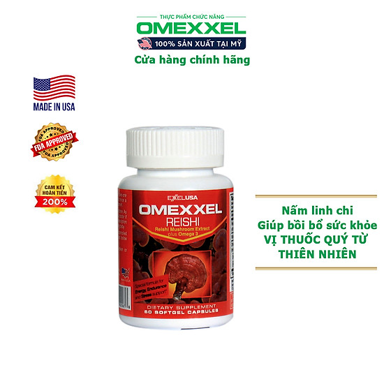 Thực phẩm chức năng viên uống nấm linh chi omexxel reishi - ảnh sản phẩm 1