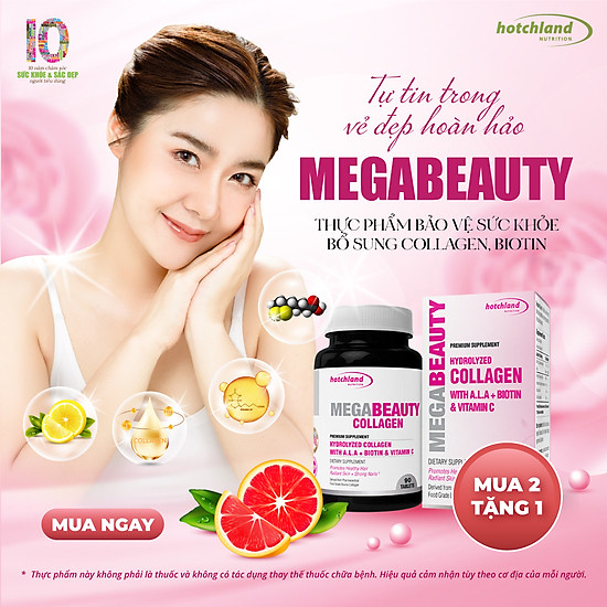 Viên uống collagen giúp da trắng sáng tự nhiên megabeauty - ảnh sản phẩm 1