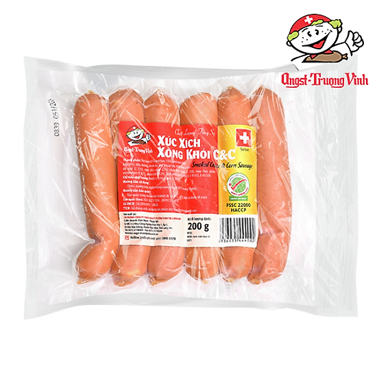 Xúc xích xông khói c & c c&c sausage200gr pe - ảnh sản phẩm 2