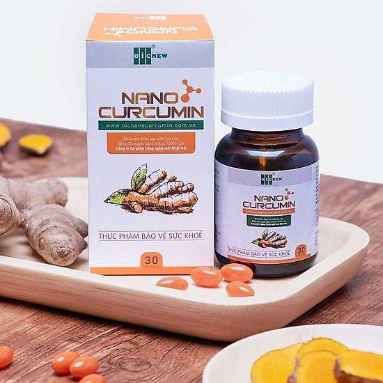 Thực phẩm bảo vệ sức khỏe viên nang nano curcumin oic - thế hệ mới - ảnh sản phẩm 1