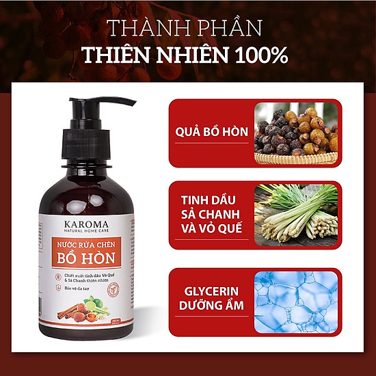 Nước rửa chén bồ hòn chiết xuất cô đặc saponin 9% thiên nhiên dưỡng ẩm - ảnh sản phẩm 4