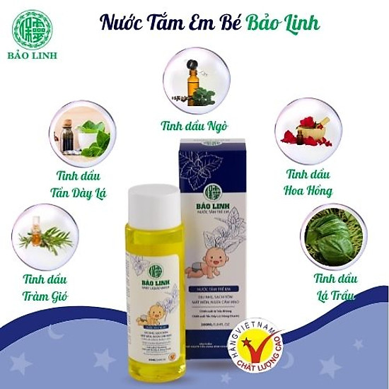 Nước tắm tinh dầu bảo linh dành cho trẻ em 70ml - ảnh sản phẩm 3