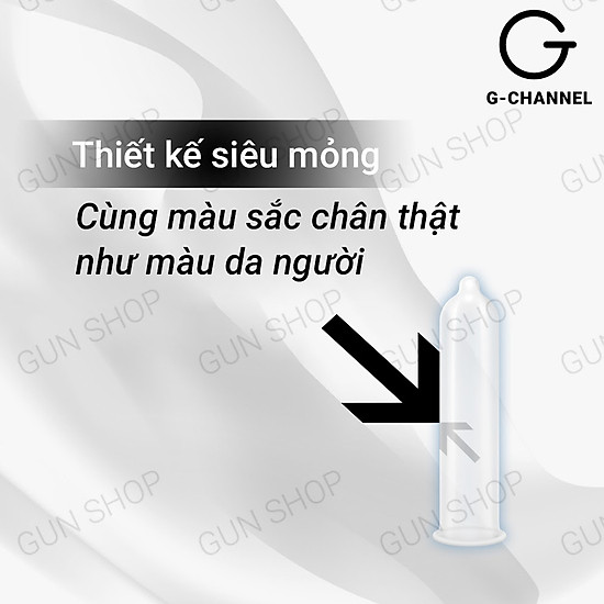 Hộp 10 cái bao cao su combo - mỏng mịn, không mùi kèm 1 chiếc bcs gun - ảnh sản phẩm 6