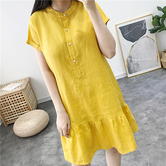 Đầm dự tiệc Nhật Vy viền chỉ cổ tim xếp ly eo dáng xoè tay ngắn chất linen  gân phù hợp đi chơi sang chảnh - D2952 | Shopee Việt Nam