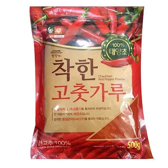 500g ớt bột mịn nhuyễn hàn quốc chackhan - nong woo - ảnh sản phẩm 1