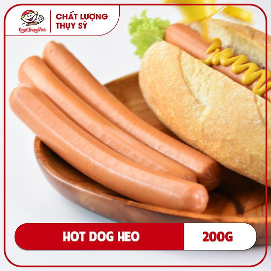 Hot dog heo 14-16cm 50g pork hot dog200gr pe - ảnh sản phẩm 1