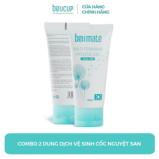 Bộ 2 dung dịch vệ sinh cốc nguyệt san beumate 50ml - ảnh sản phẩm 1