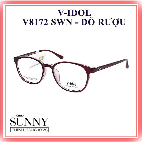 V8172 gọng kính v-idol chính hãng, thiết kế dễ đeo bảo vệ mắt - ảnh sản phẩm 4