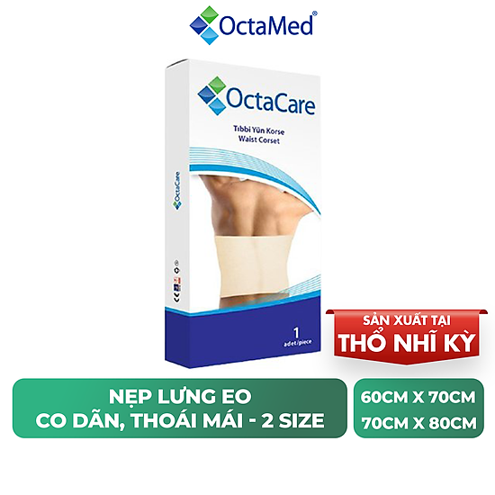 Nẹp lưng eo co dãn, thoải mái, dễ sử dụng octacare - hộp 1 chiếc  2 size - ảnh sản phẩm 1