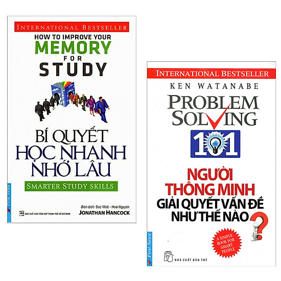 

Combo Sách Kỹ Năng Mềm Cực Hay: Người Thông Minh Giải Quyết Vấn Đề Như Thế Nào? + Bí Quyết Học Nhanh Nhớ Lâu (Bí Quyết Biến "Khờ Khạo" Thành "Thông Minh" Một Cách Nhanh Chóng / Tặng Kèm Bookmark Green Life)